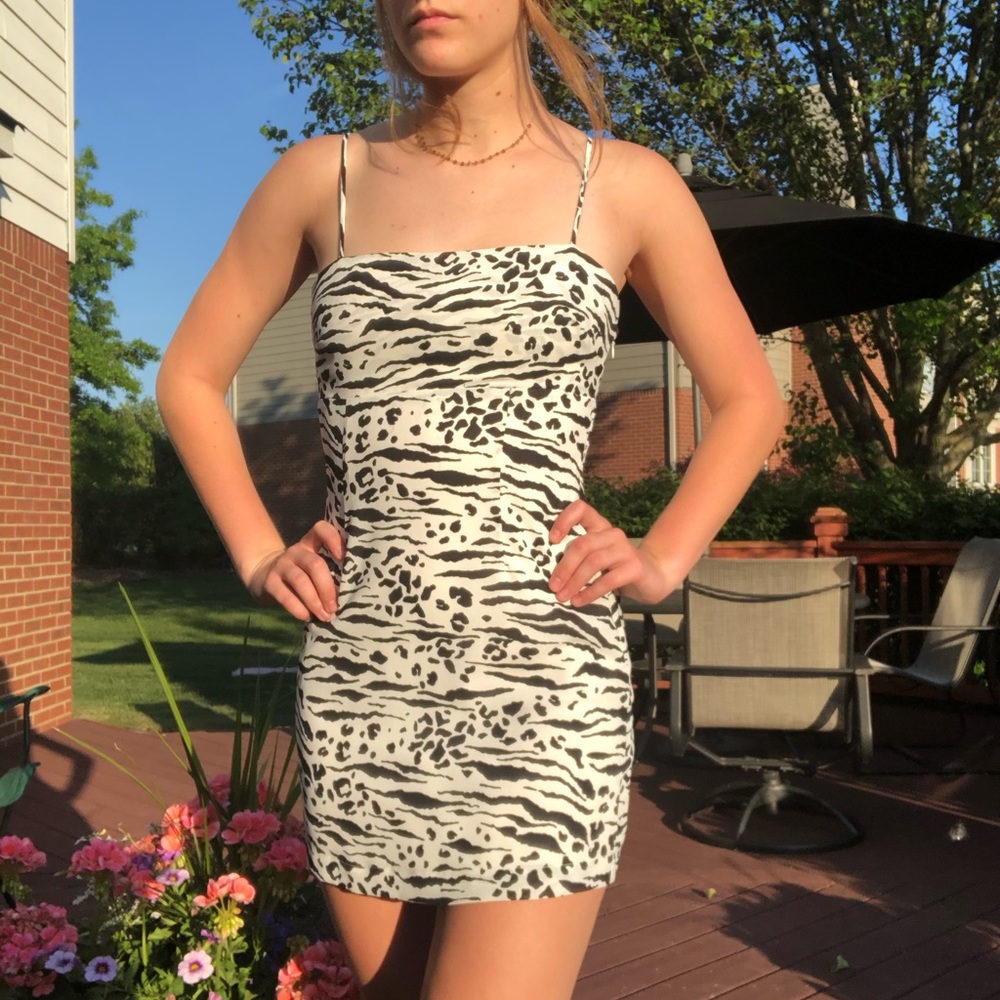 Zebra Print Kendal and Kylie Mini Dress